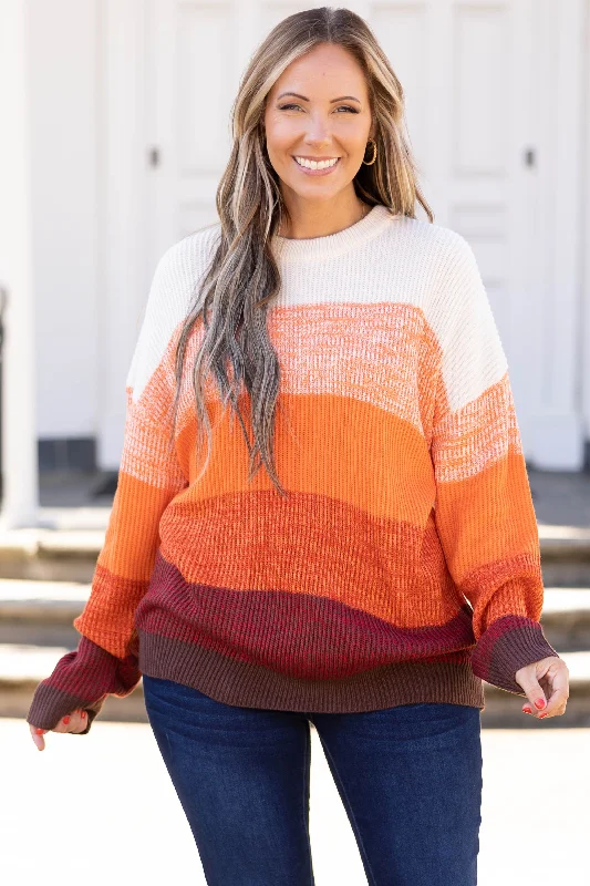 Charming Charlie Sweater, Rust