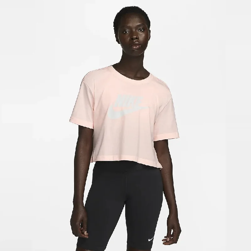 Cropped Logo T-Shirt (Pink)