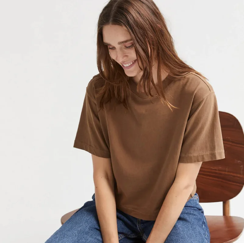 Relaxed Crop Tee (Morning Roast)